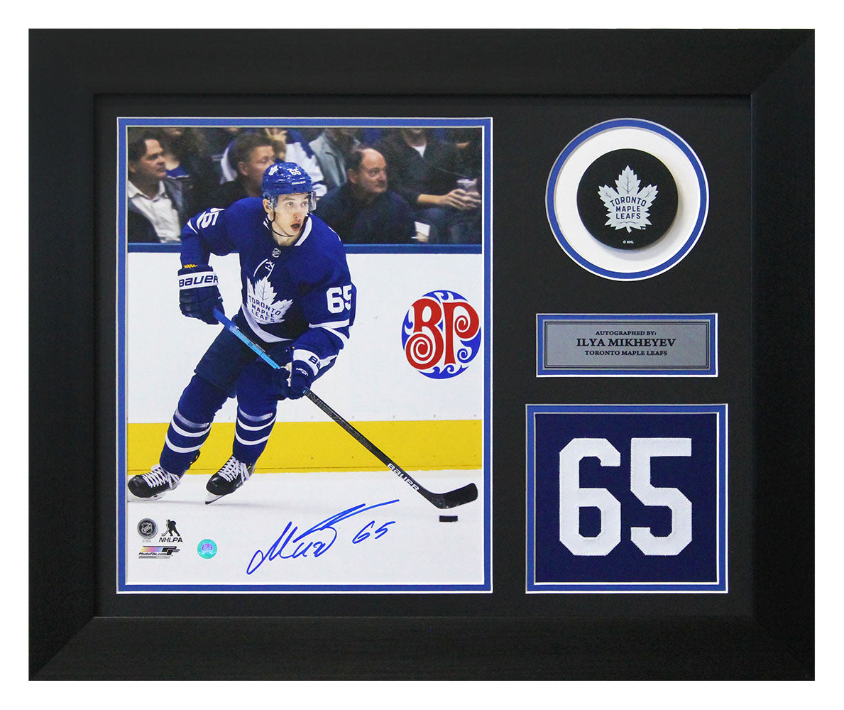 Ilya Mikheyev Signed Toronto Maple Leafs Game Day Number 20x24 Frame product image 1, provided for visual reference and
