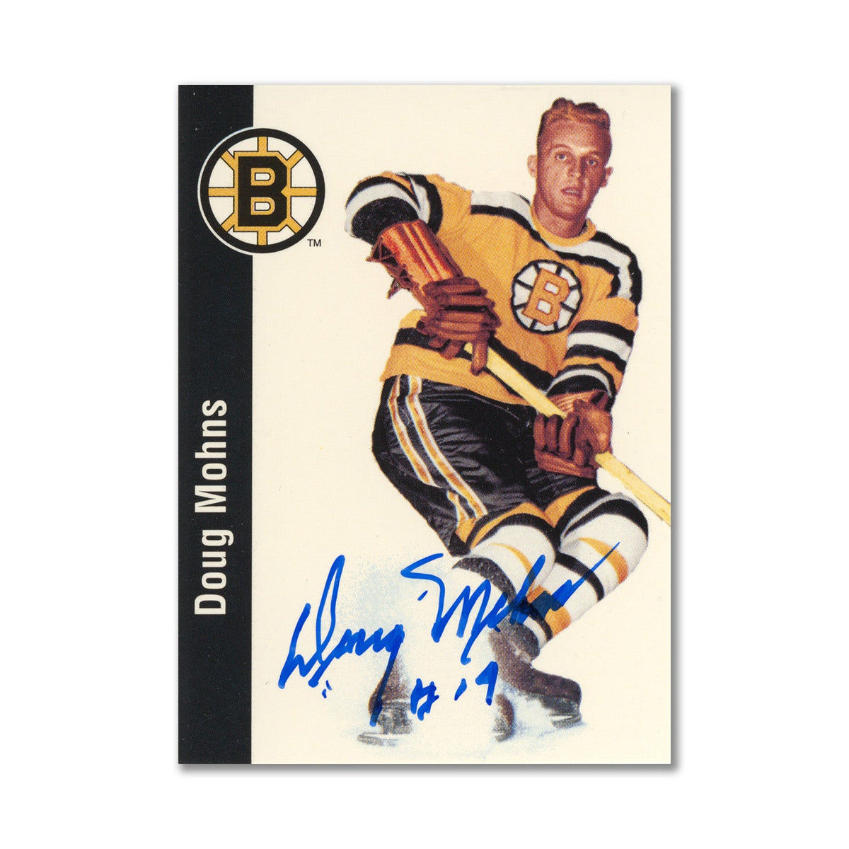 Autographed 1994 Parkhurst Missing Link #18 Doug Mohns Hockey Card product image 1, provided for visual reference and