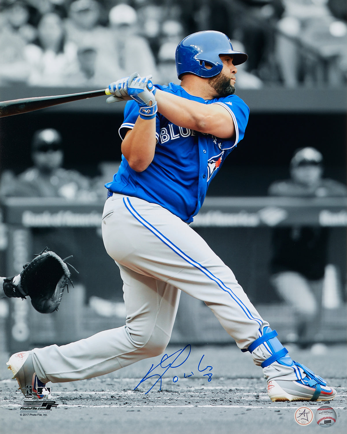 Kendrys Morales Signed Toronto Blue Jays Isolation 16x20 Photo product image 1, provided for visual reference and product