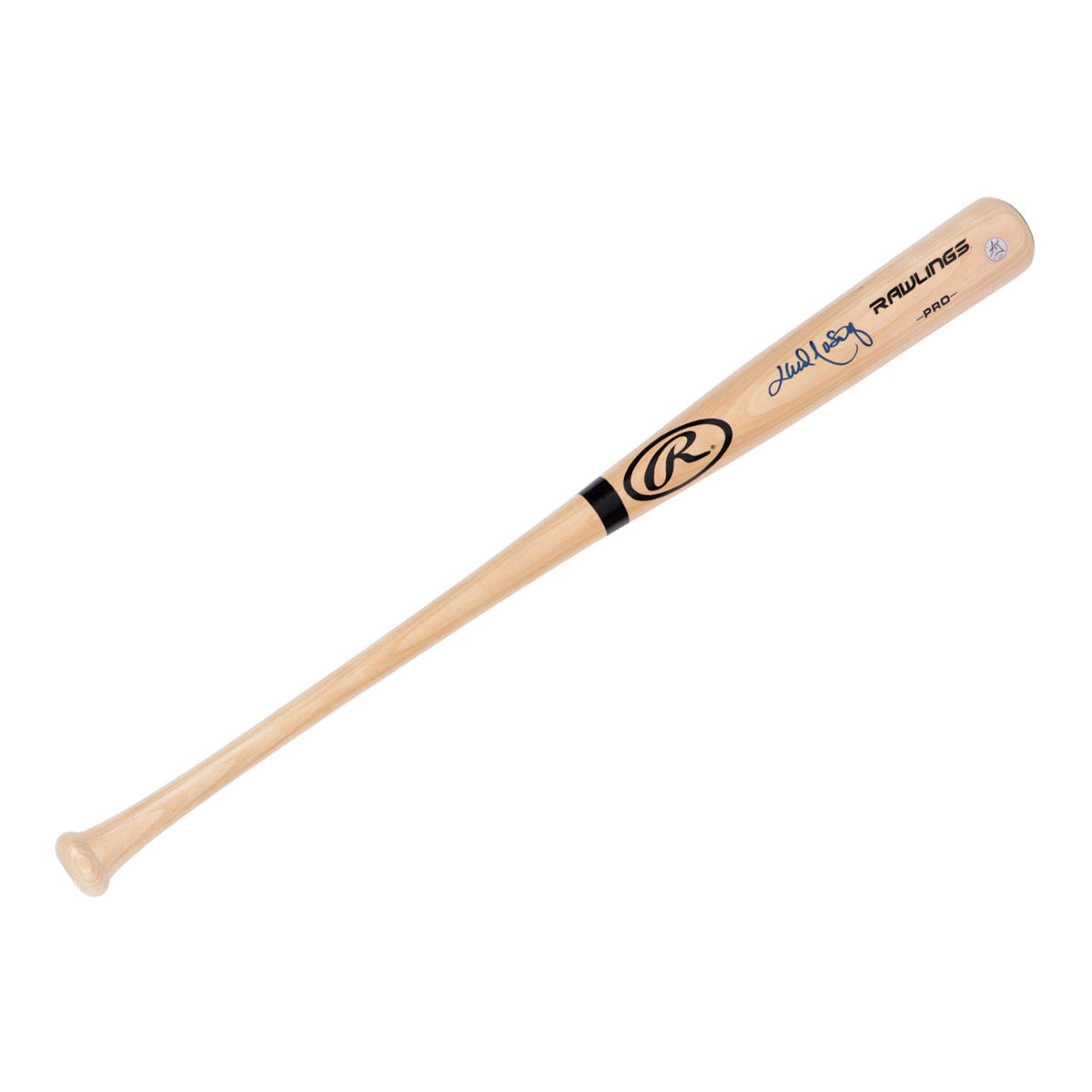 Lloyd Moseby Autographed Rawlings Blonde Pro Model Baseball Bat product image 1, provided for visual reference and product