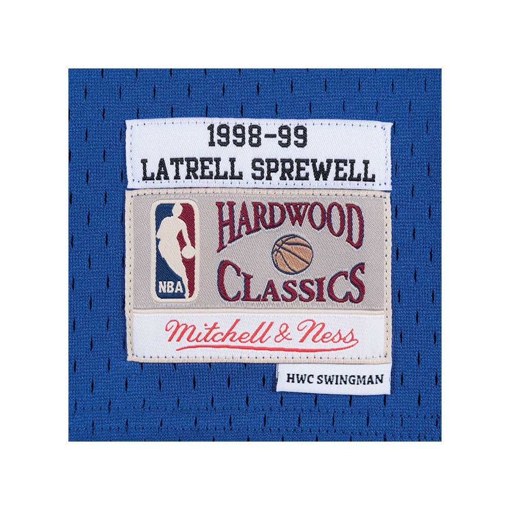 Latrell Sprewell Mitchell & Ness 98-99 Road Swingman Jersey product image 3, provided for visual reference and product