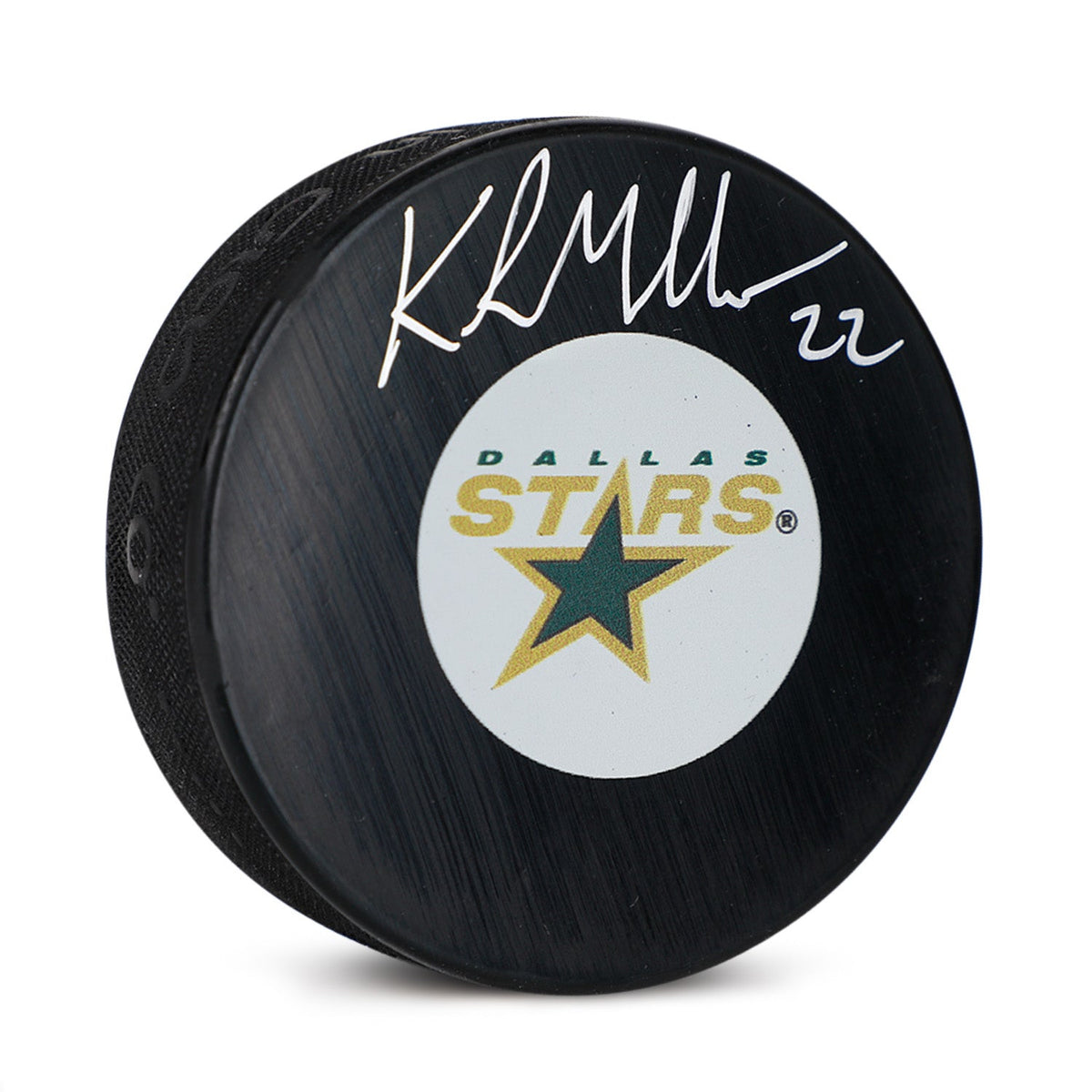 Kirk Muller Autographed Dallas Stars Retro Logo Puck product image 1, provided for visual reference and product detail review