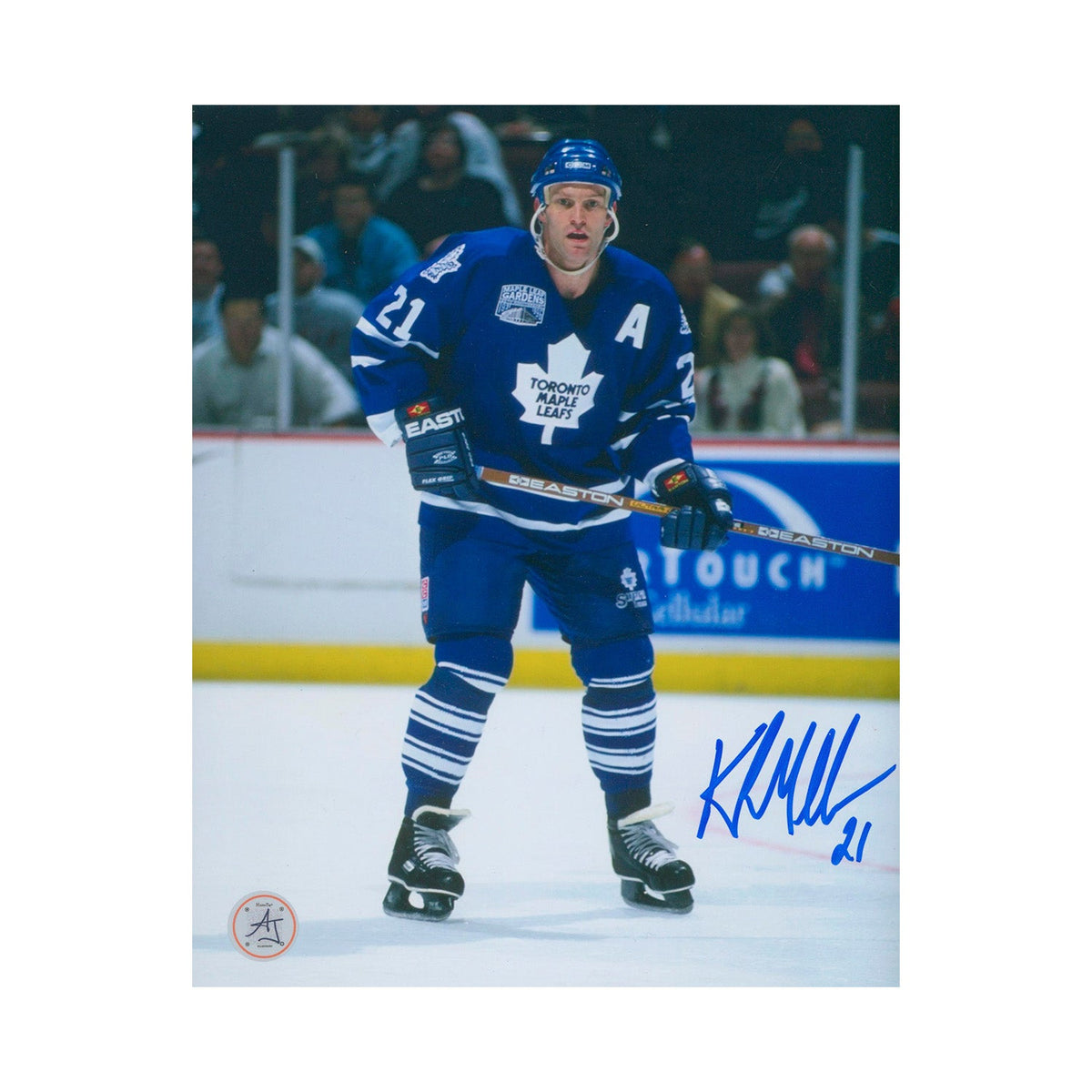 Kirk Muller Autographed Toronto Maple Leafs Game Action 8x10 Photo product image 1, provided for visual reference and