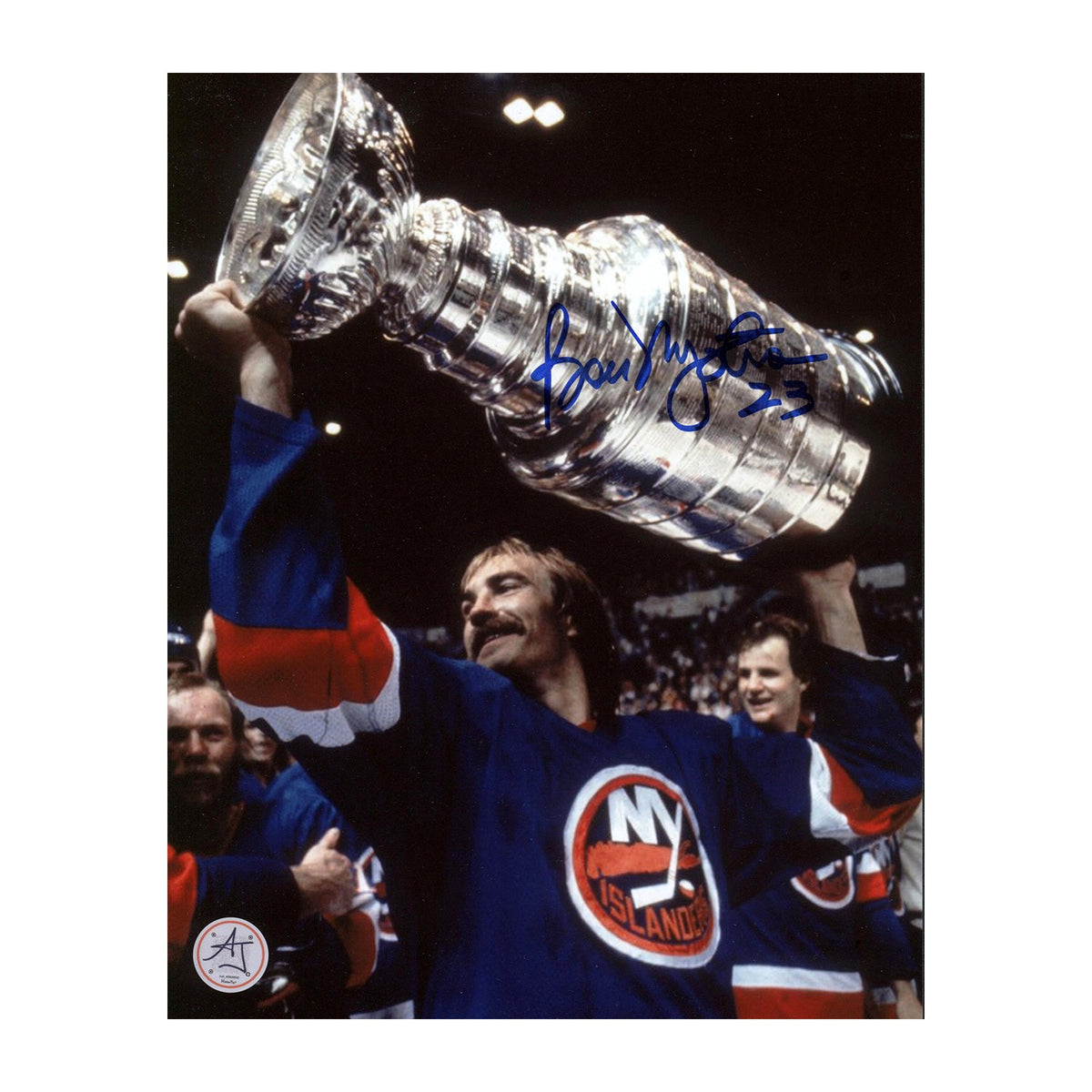 Bob Nystrom Signed New York Islanders Stanley Cup 8x10 Photo product image 1, provided for visual reference and product