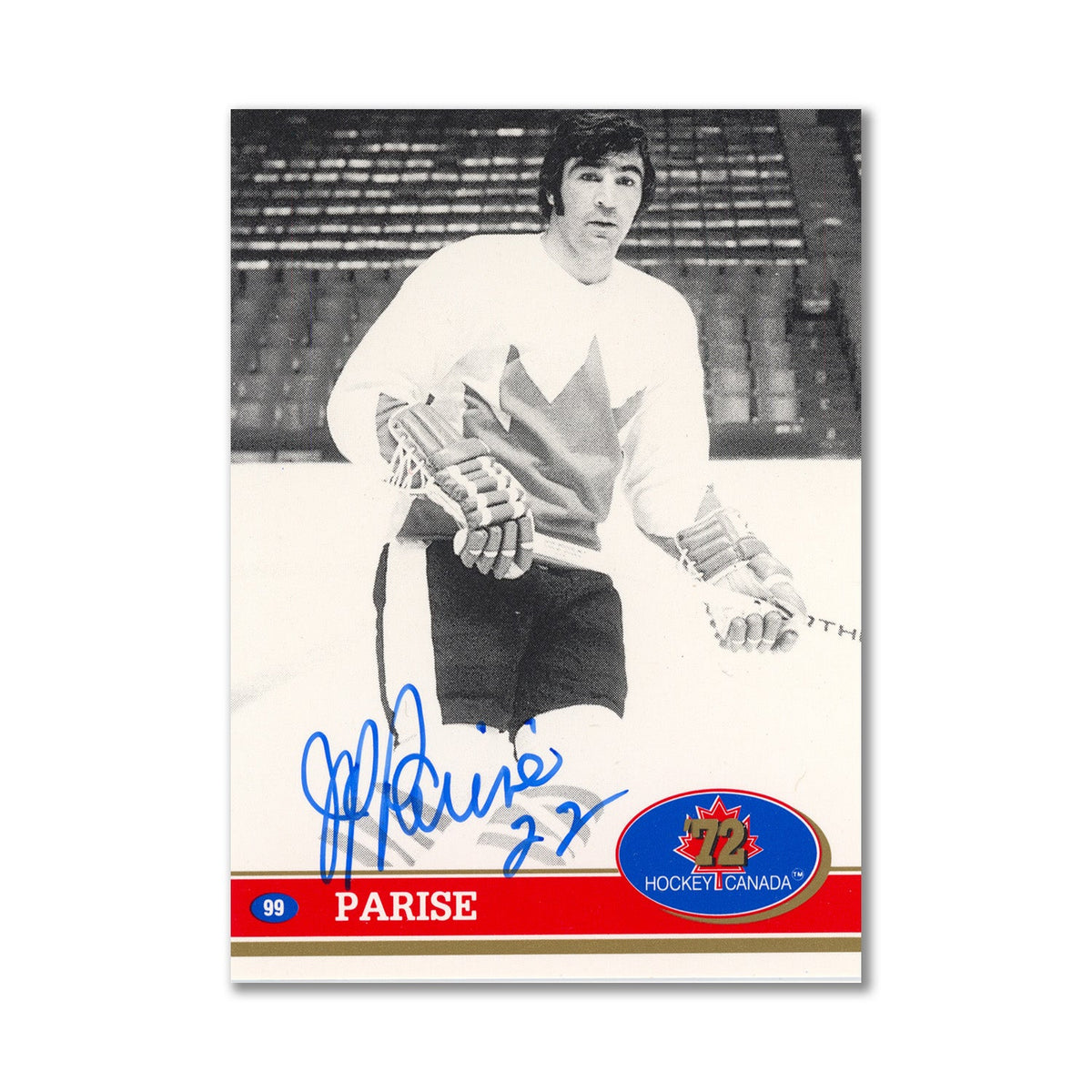 Autographed 1991 Future Trends #99 J.P. Parise Hockey Card product image 1, provided for visual reference and product detail