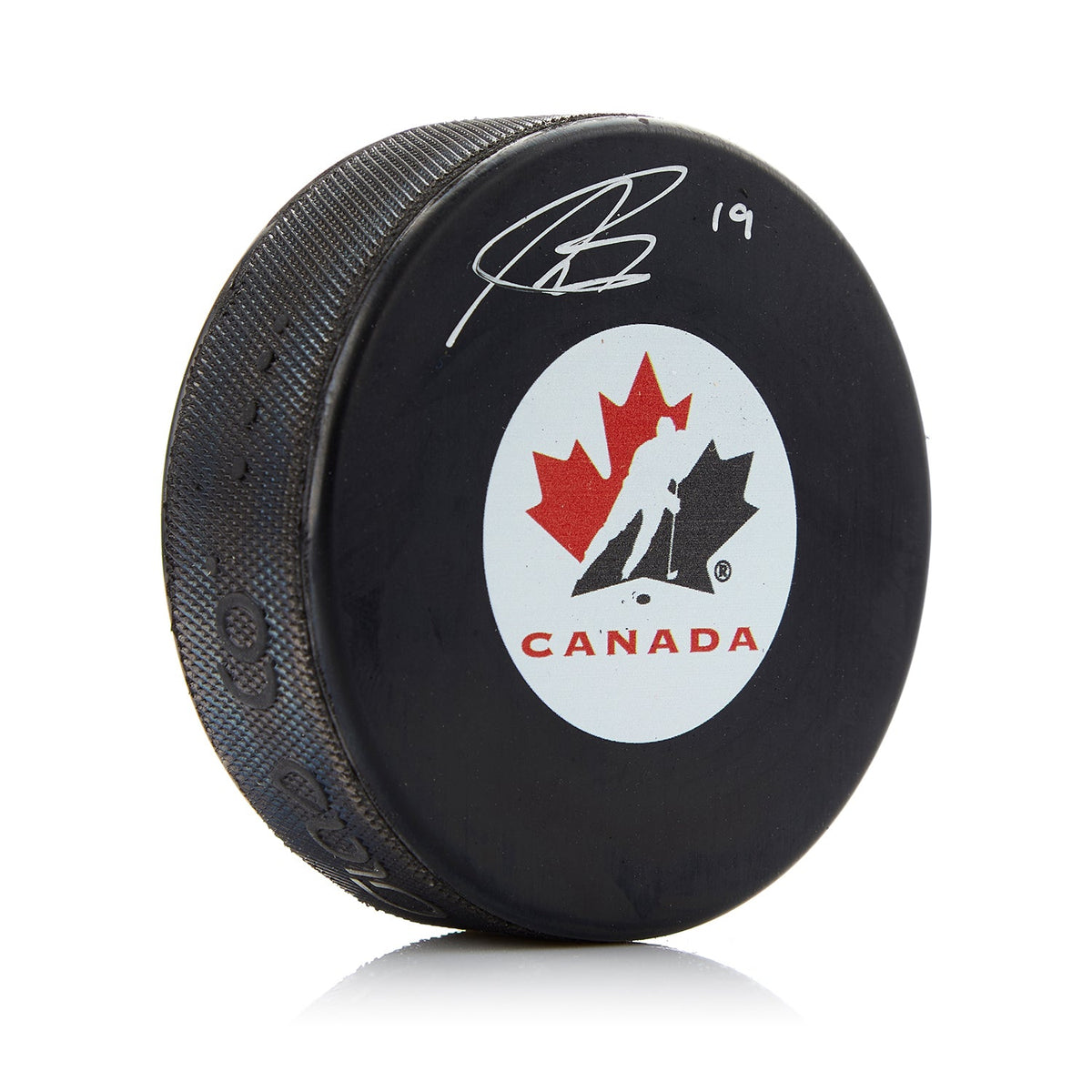 Nolan Patrick Team Canada Autographed Hockey Puck product image 1, provided for visual reference and product detail review
