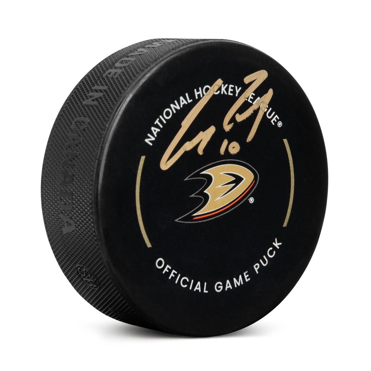 Corey Perry Signed Anaheim Ducks Official Game Puck product image 1, provided for visual reference and product detail review