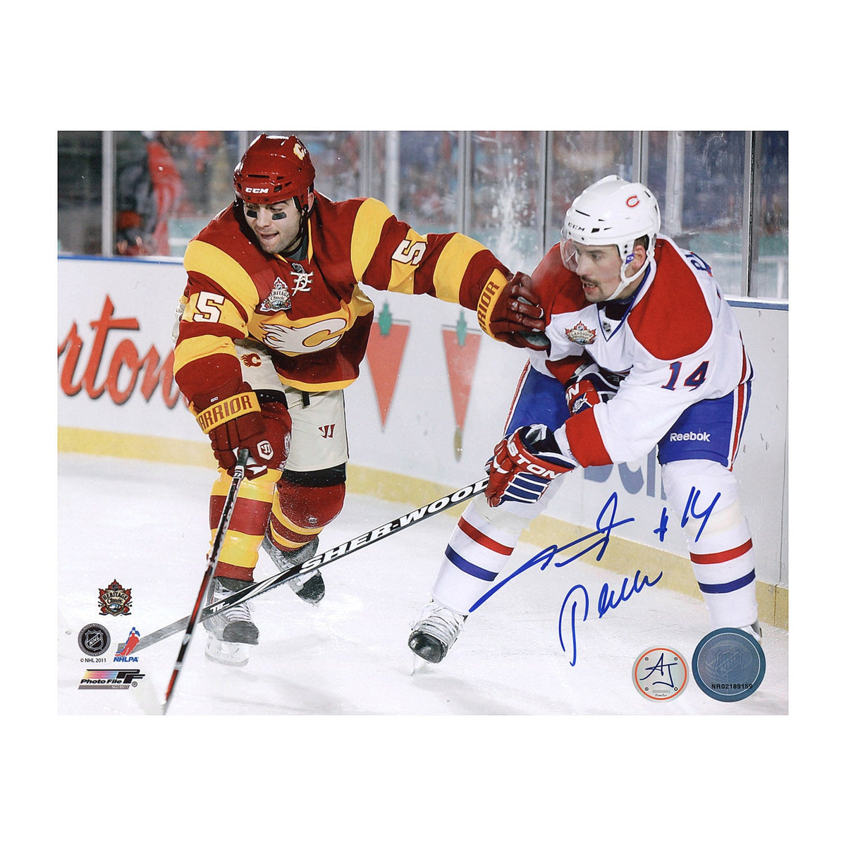 Tomas Plekanec Autographed Montreal Canadiens Heritage Hockey 8x10 Photo product image 1, provided for visual reference and