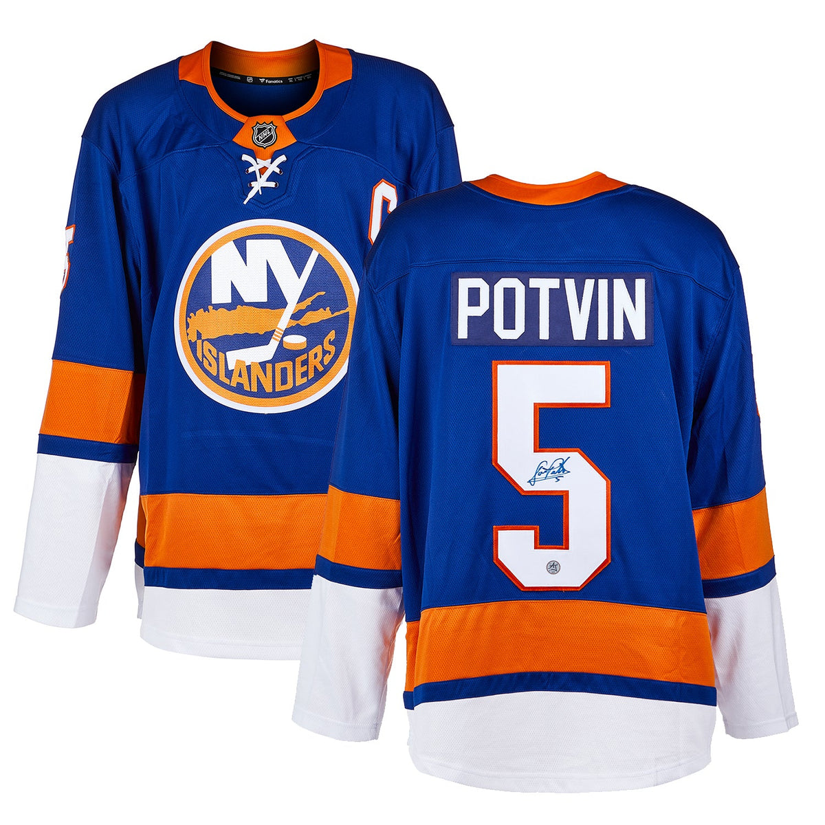 Denis Potvin Autographed New York Islanders Fanatics Breakaway Jersey product image 3, provided for visual reference and