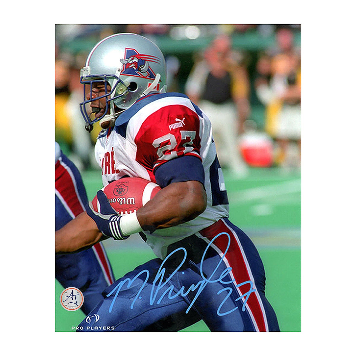 Mike Pringle Signed Montreal Alouettes Profile 8x10 Photo product image 1, provided for visual reference and product detail