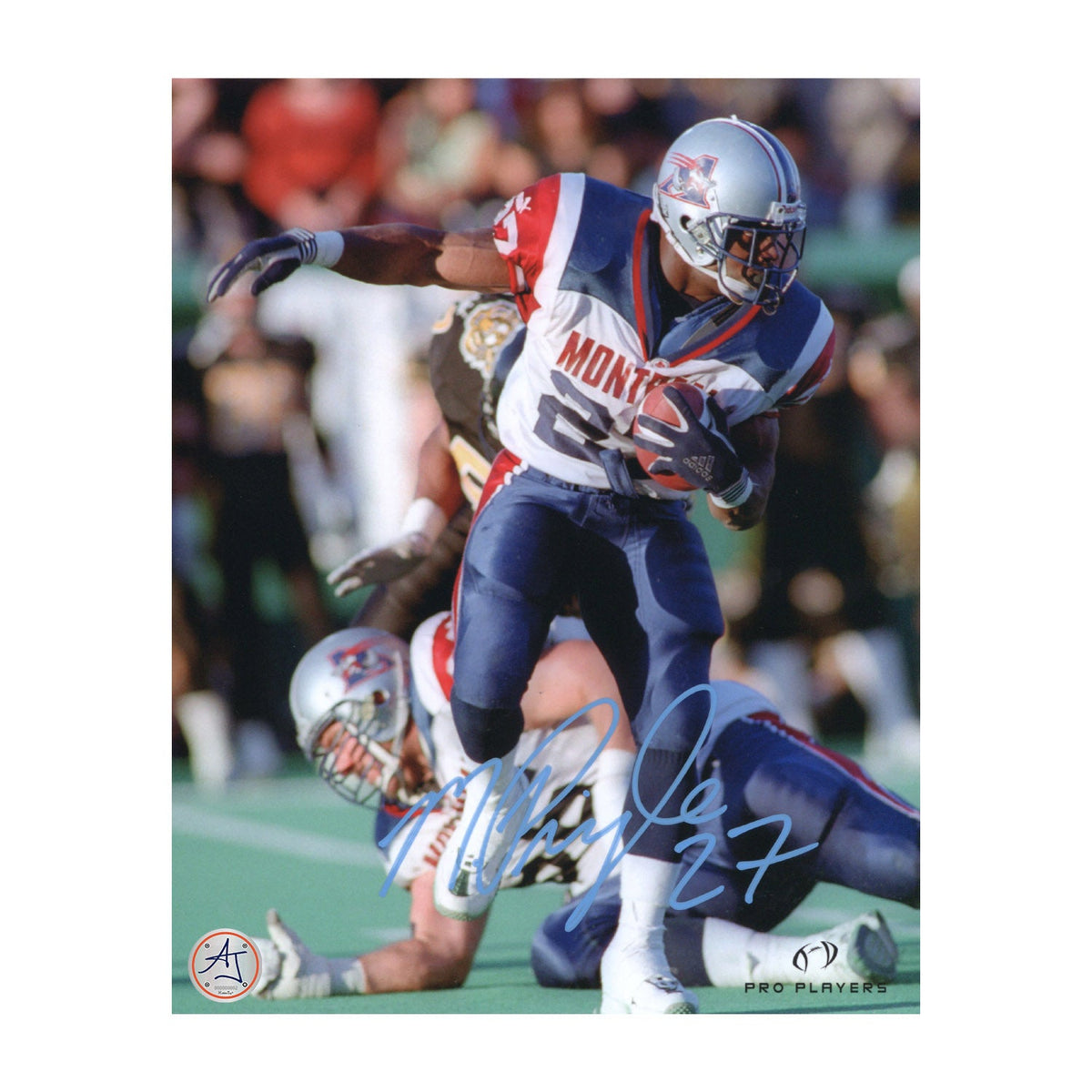 Mike Pringle Autographed Montreal Alouettes Football 8x10 Photo product image 1, provided for visual reference and product