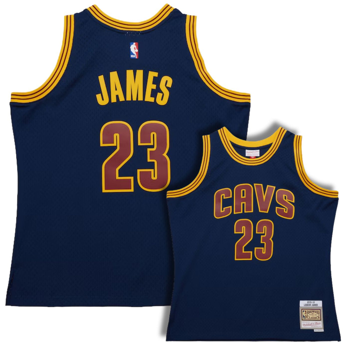 Cleveland Cavaliers LeBron James Blue 2015-16 Hardwood Classics Swingman Jersey product image 1, provided for visual