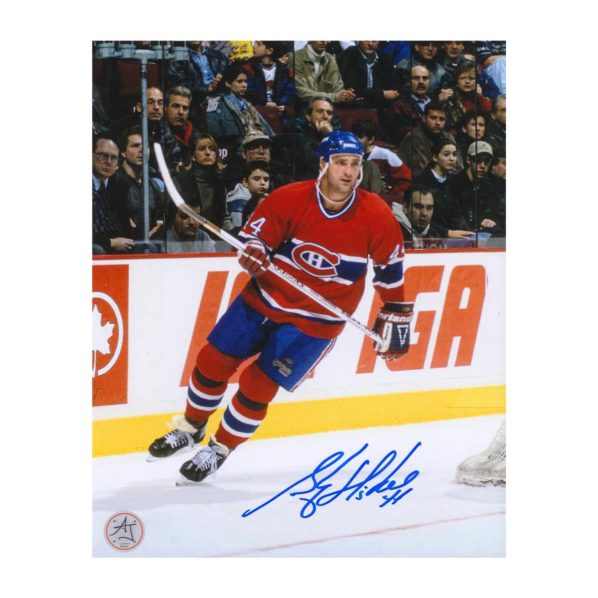 Stephane Richer Autographed Montreal Canadiens Hockey 8x10 Photo product image 1, provided for visual reference and product