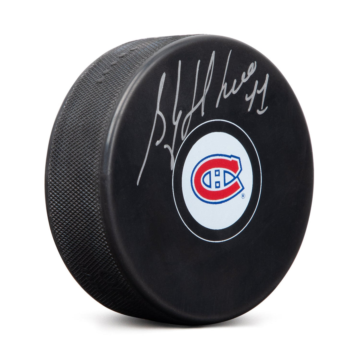 Stephane Richer Autographed Montreal Canadiens Hockey Puck product image 1, provided for visual reference and product detail