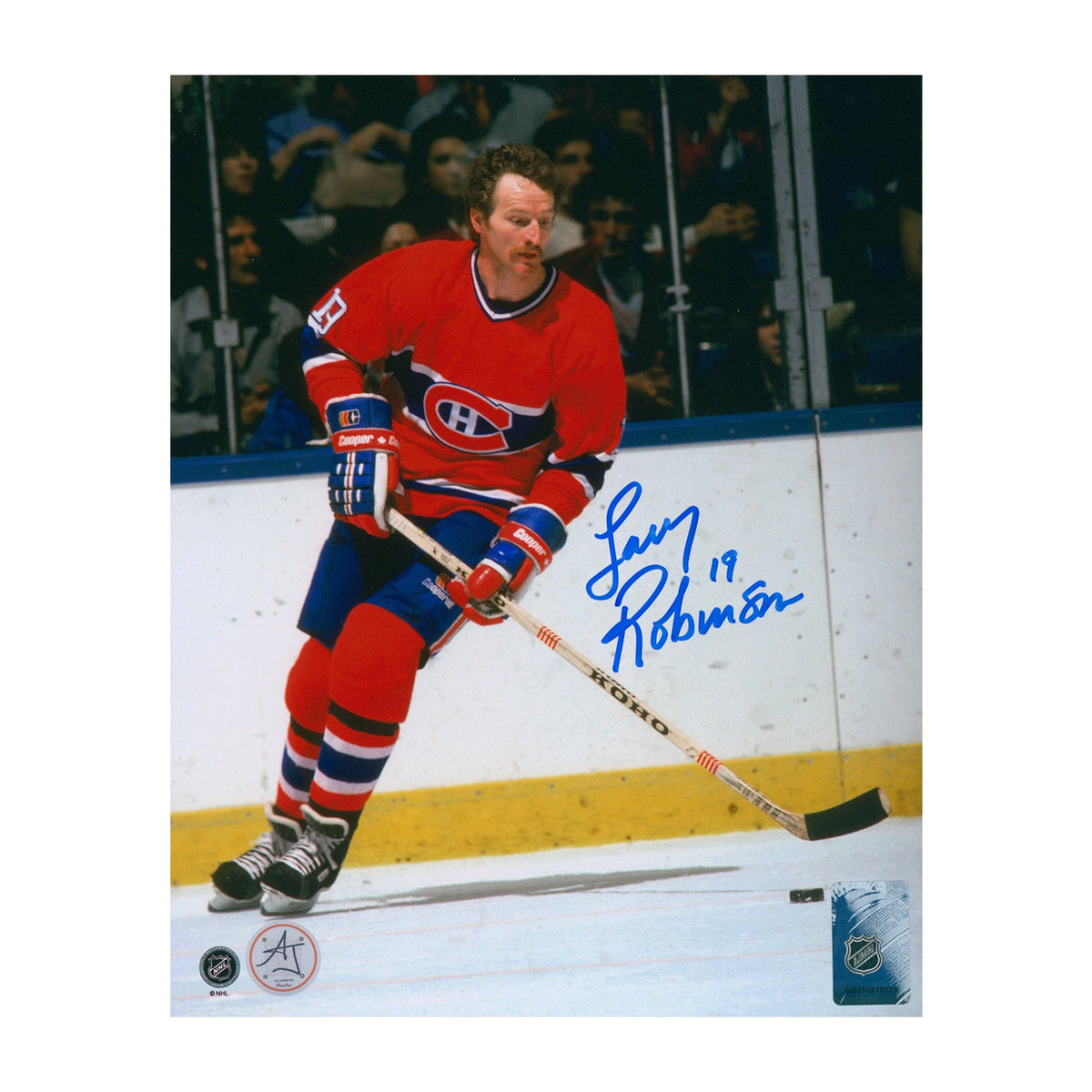 Larry Robinson Autographed Montreal Canadiens Hockey 8x10 Photo product image 1, provided for visual reference and product