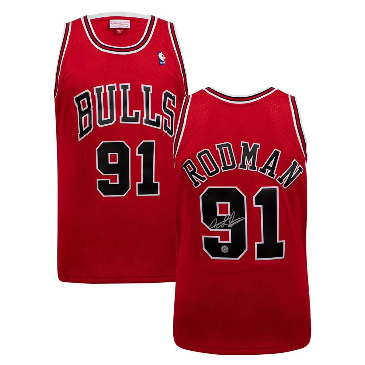 Dennis Rodman Autographed Chicago Bulls Mitchell & Ness Jersey product image 3, provided for visual reference and product