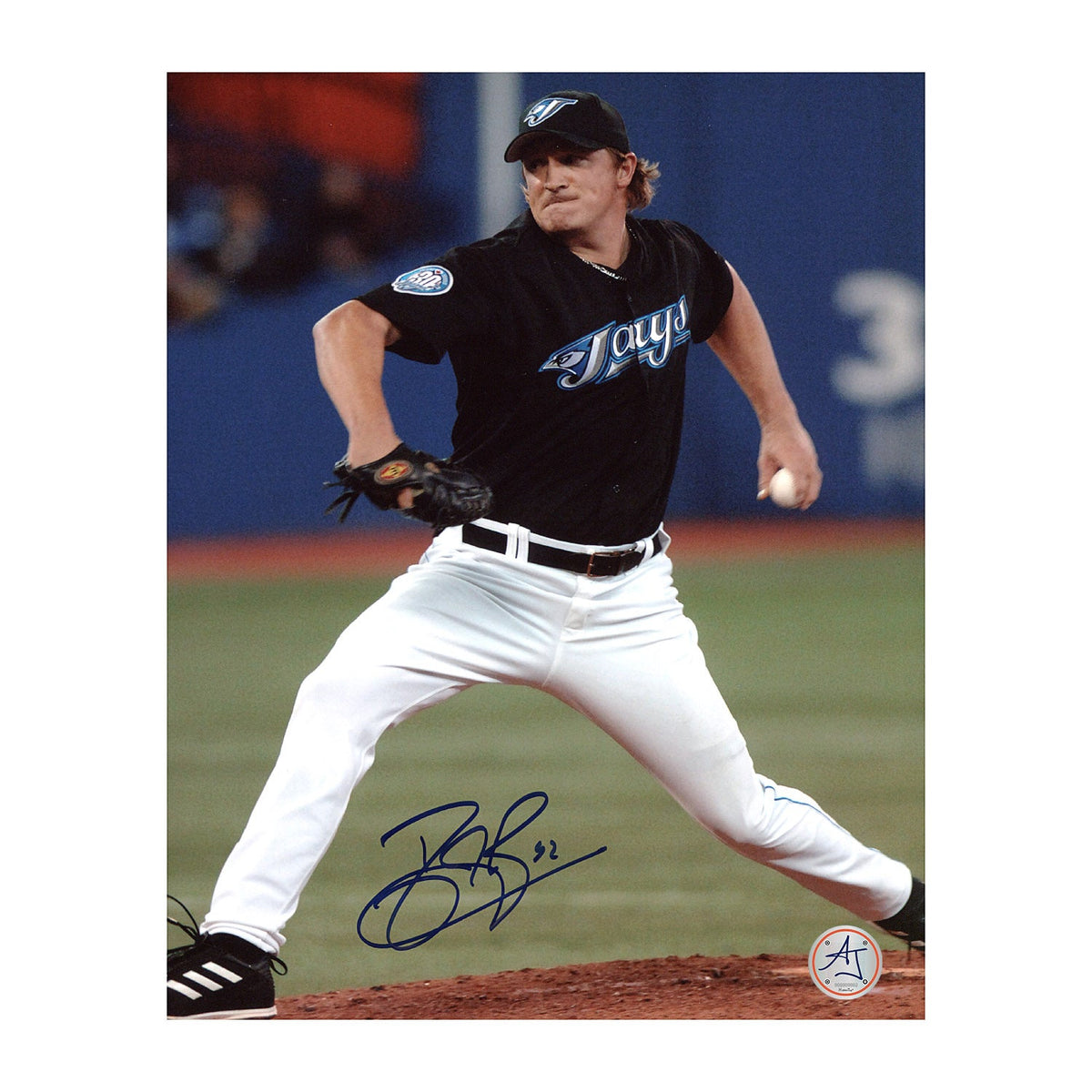 BJ Ryan Signed Toronto Blue Jays Pitching 8x10 Photo product image 1, provided for visual reference and product detail review