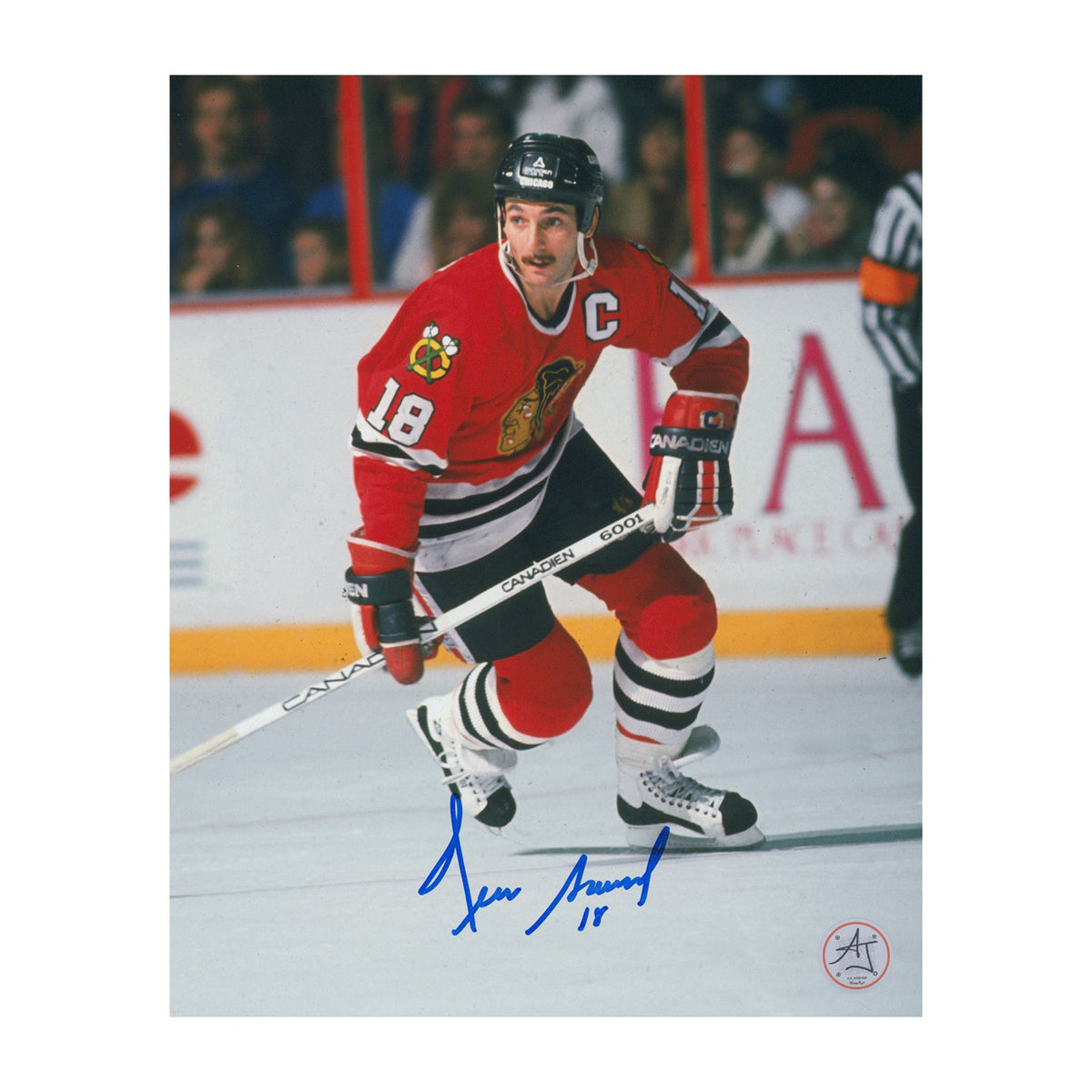 Denis Savard Signed Chicago Blackhawks Legend 8x10 Photo product image 1, provided for visual reference and product detail