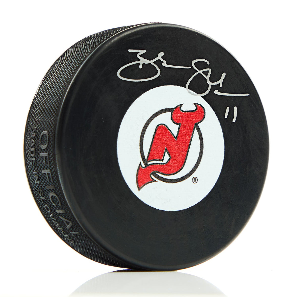 Brendan Shanahan Autographed New Jersey Devils Hockey Puck product image 1, provided for visual reference and product detail