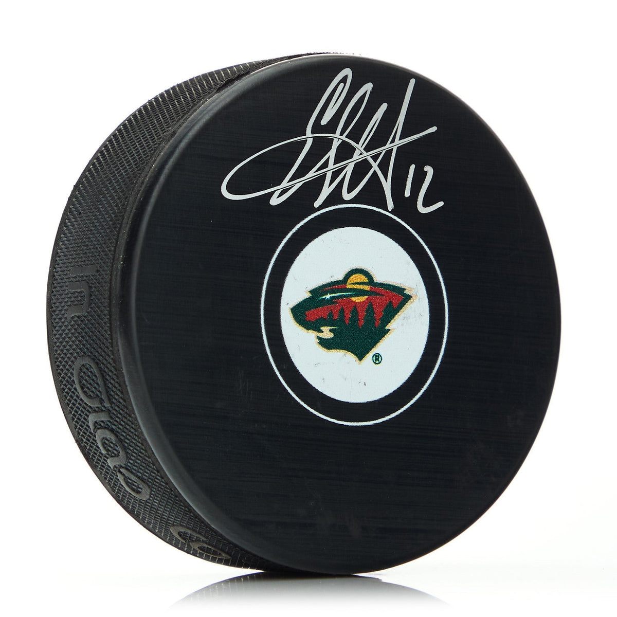 Eric Staal Minnesota Wild Autographed Hockey Puck product image 1, provided for visual reference and product detail review