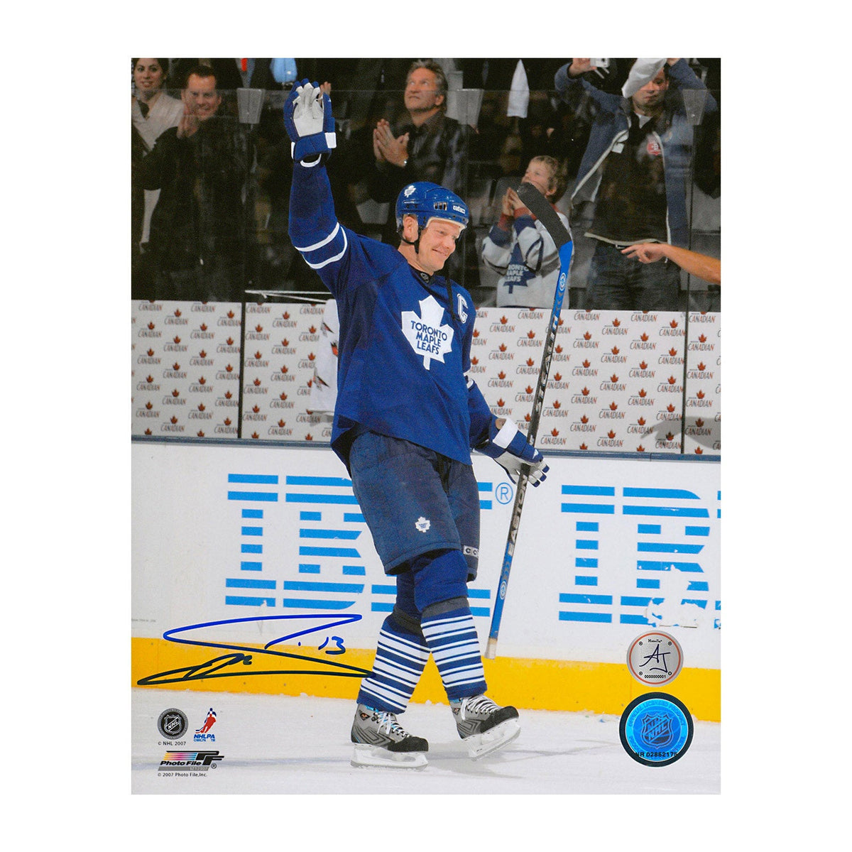 Mats Sundin Signed Toronto Maple Leafs Points Record 8x10 Photo product image 1, provided for visual reference and product