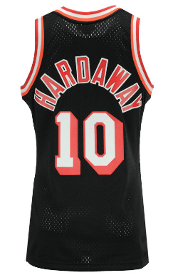 Miami Heat Tim Hardaway Mitchell & Ness NBA Mens Hardwood Classic Swingman Jersey product image 3, provided for visual