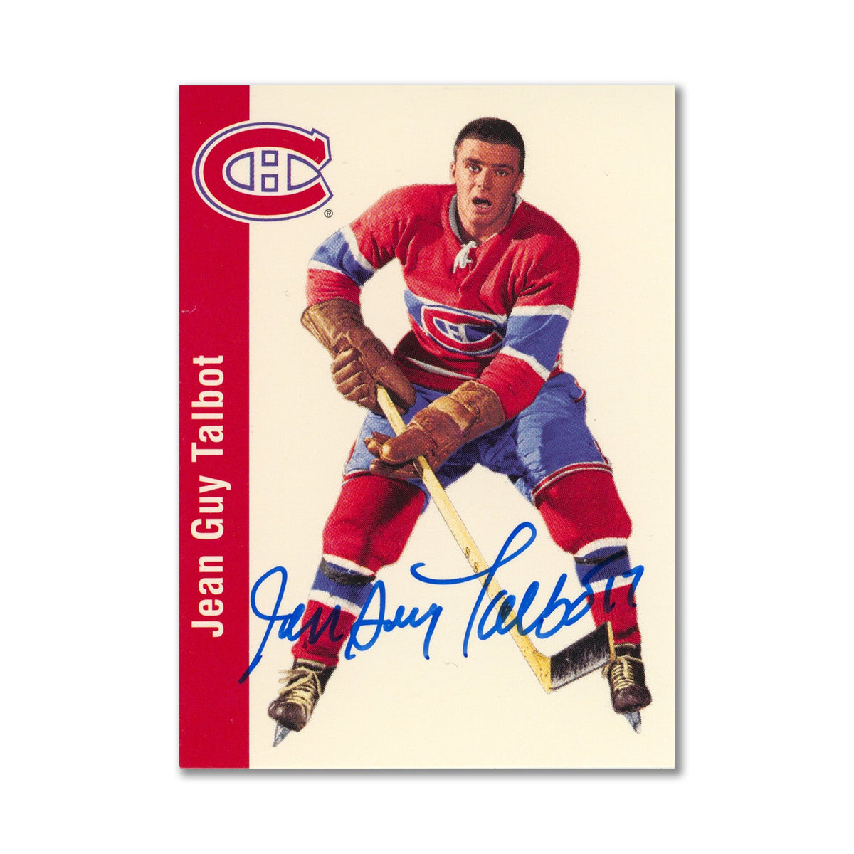 Autographed 1994 Parkhurst Missing Link #80 Jean-Guy Talbot Hockey Card product image 1, provided for visual reference and