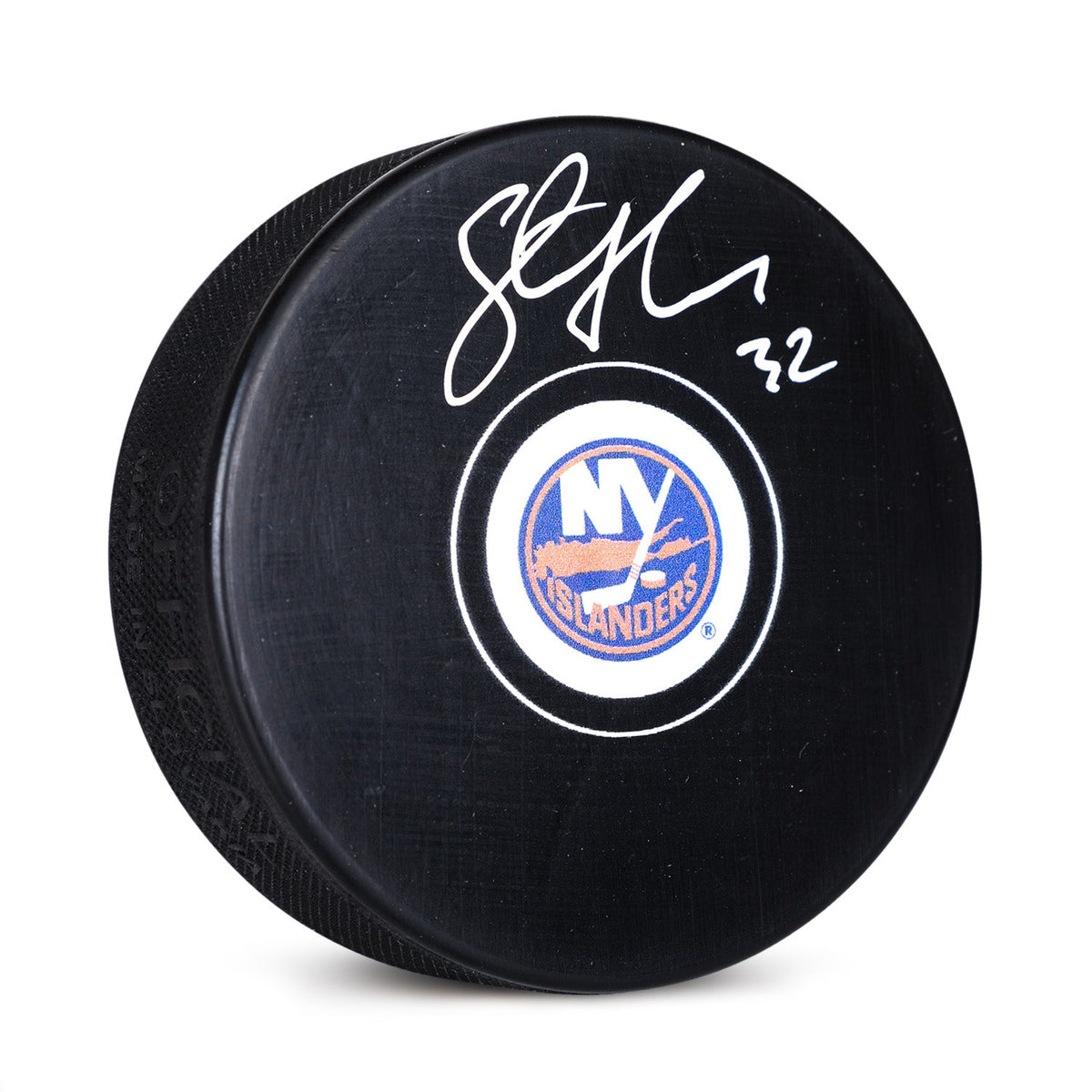 Steve Thomas Autographed New York Islanders Hockey Puck product image 1, provided for visual reference and product detail