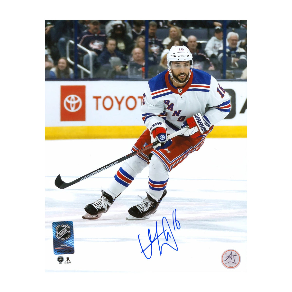Vincent Trocheck Signed New York Rangers Road Trip 8x10 Photo product image 1, provided for visual reference and product