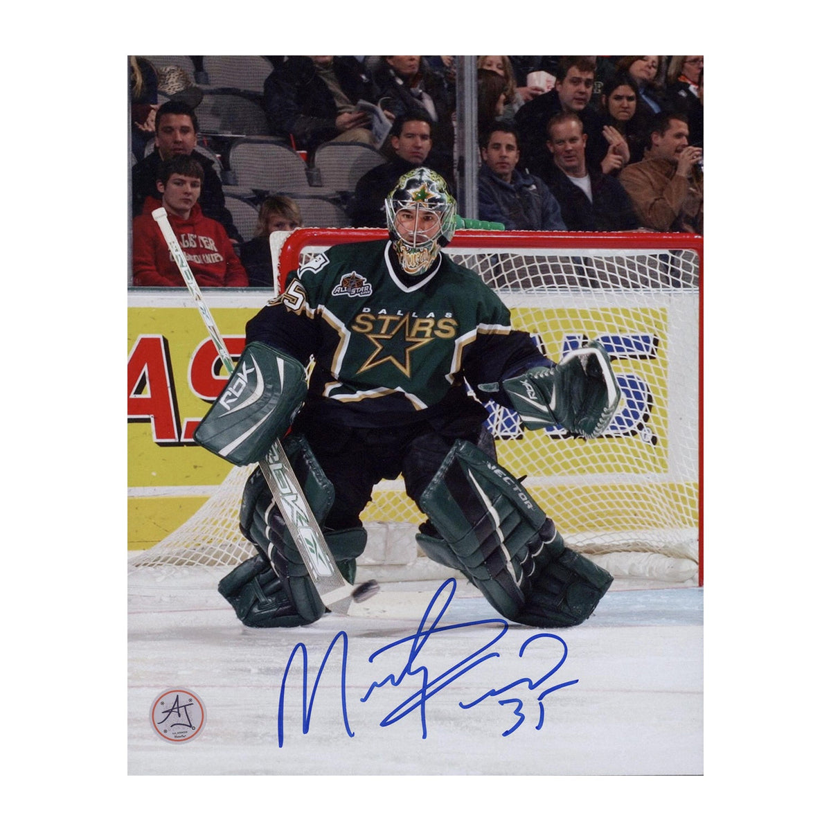 Marty Turco Autographed Dallas Stars Goalie 8x10 Photo product image 1, provided for visual reference and product detail