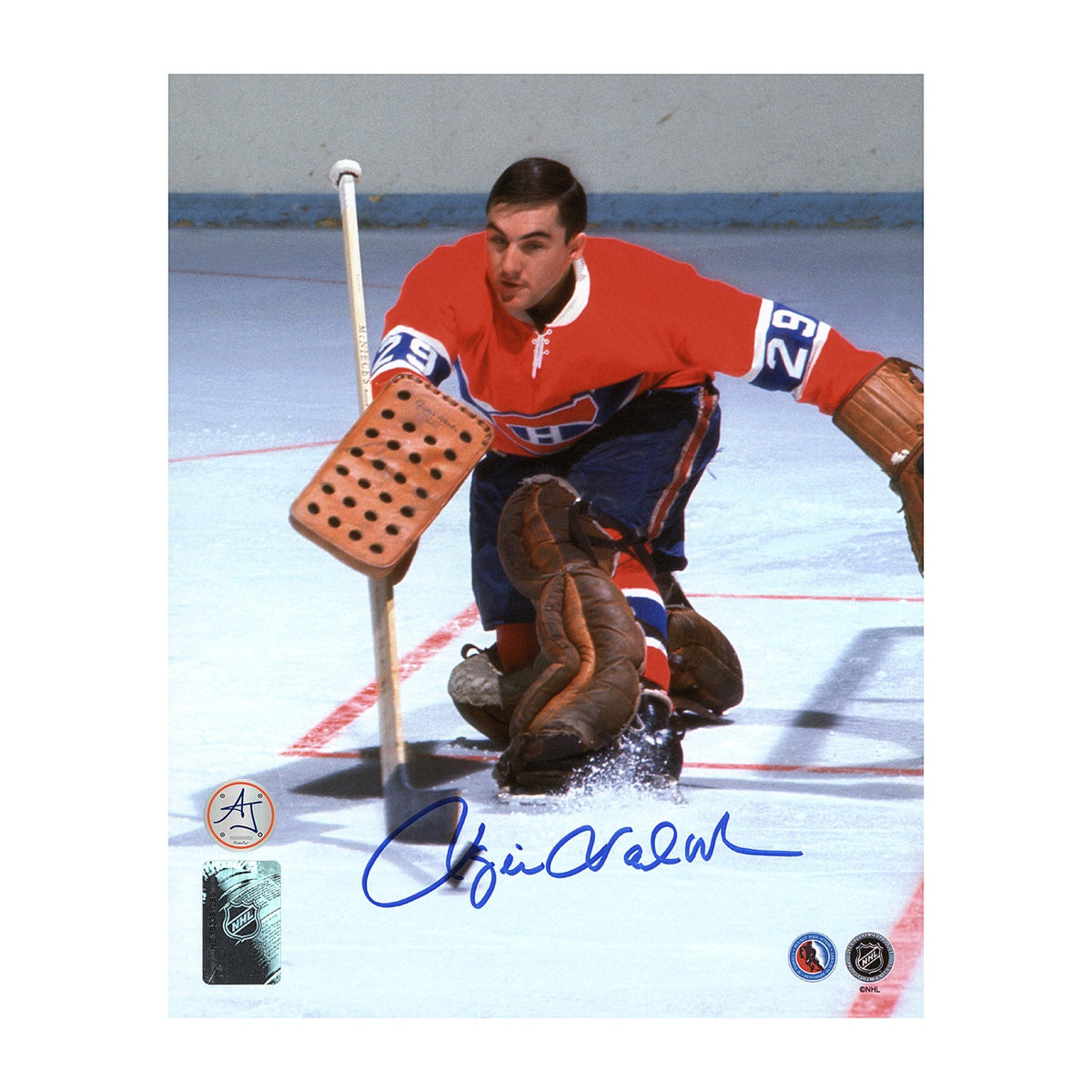 Rogie Vachon Signed Montreal Canadiens Goalie 8x10 Photo product image 1, provided for visual reference and product detail
