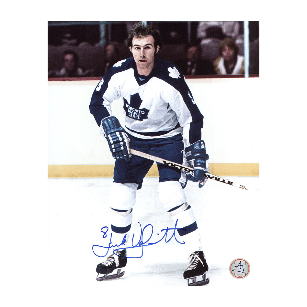Jack Valiquette Autographed Toronto Maple Leafs Game Action 8x10 Photo product image 1, provided for visual reference and