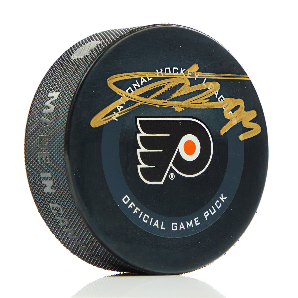 Jakub Voracek Philadelphia Flyers Signed Official Game Puck product image 1, provided for visual reference and product