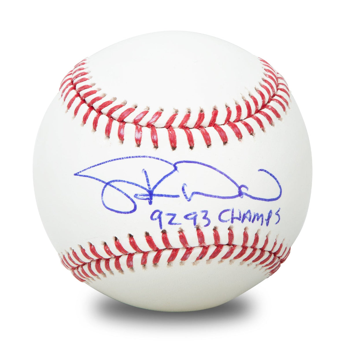 Duane Ward Signed Official MLB Major League Baseball with 92/93 Champs Note product image 1, provided for visual reference