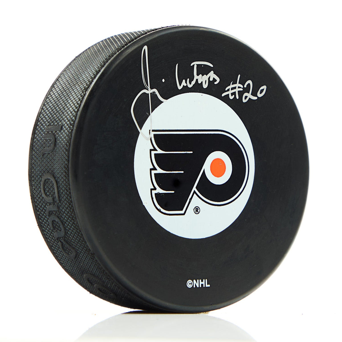 Jim Watson Autographed Philadelphia Flyers Hockey Puck product image 1, provided for visual reference and product detail