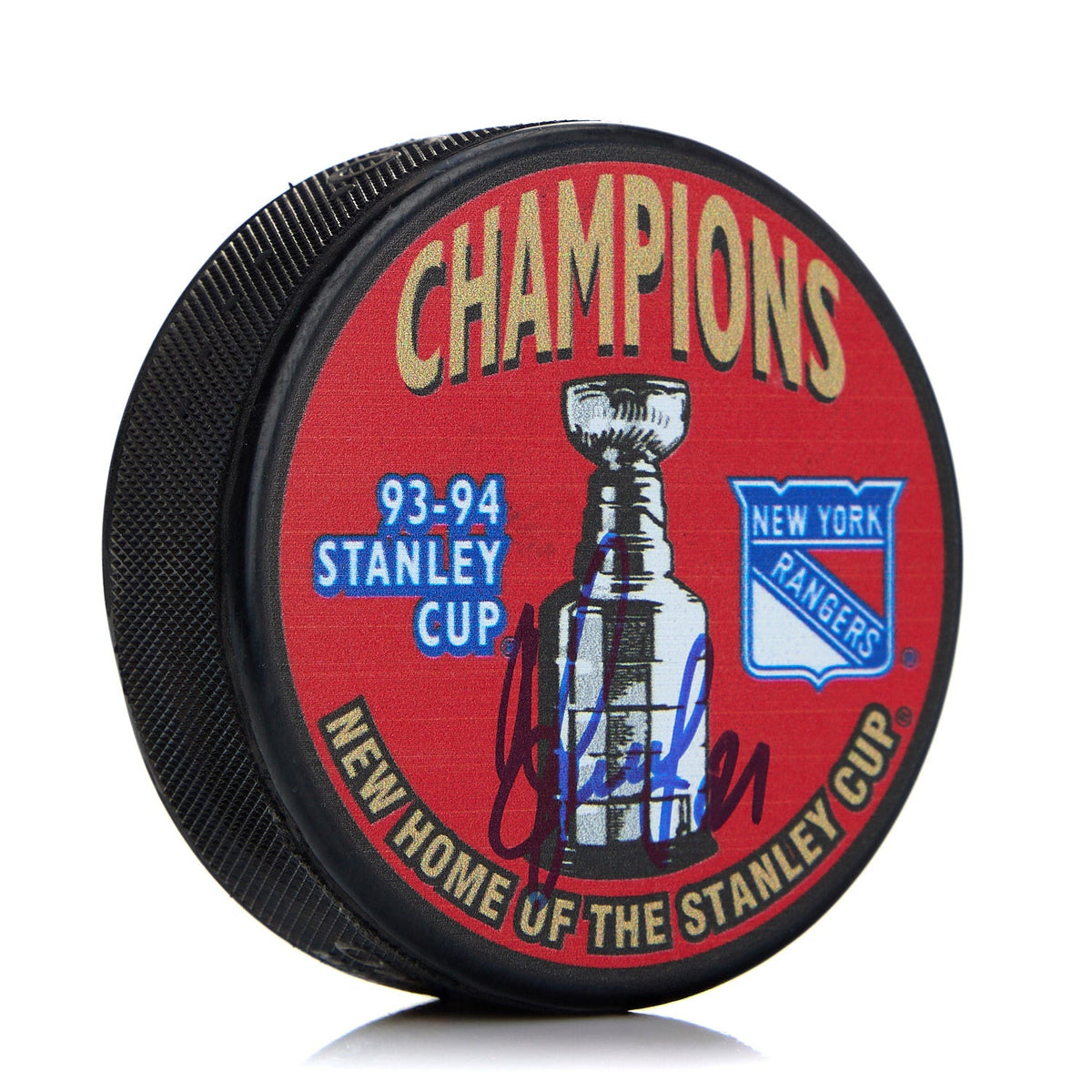 Sergei Zubov New York Rangers Signed 1994 Stanley Cup Puck product image 1, provided for visual reference and product detail