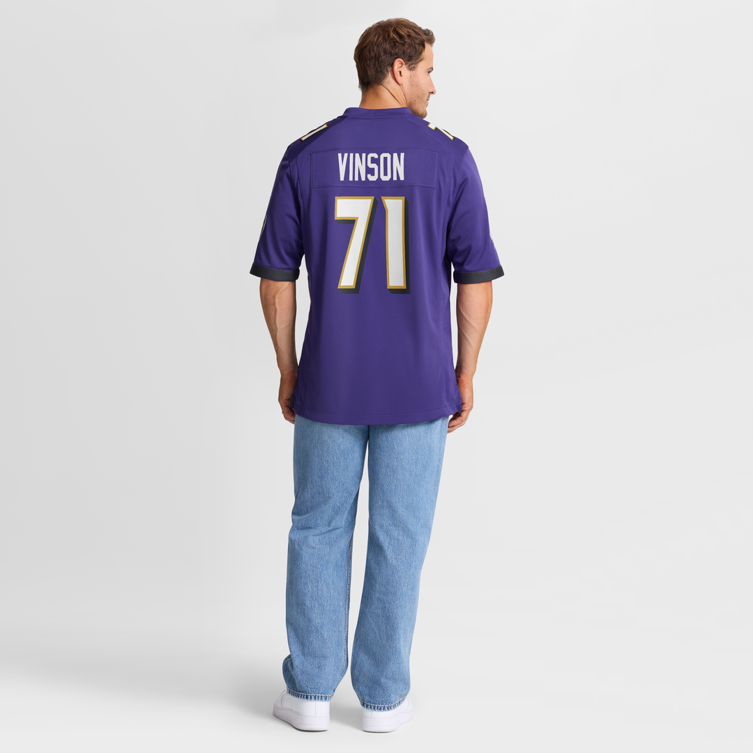 Baltimore Ravens Carson Vinson Nike Purple Game Jersey product image 8
