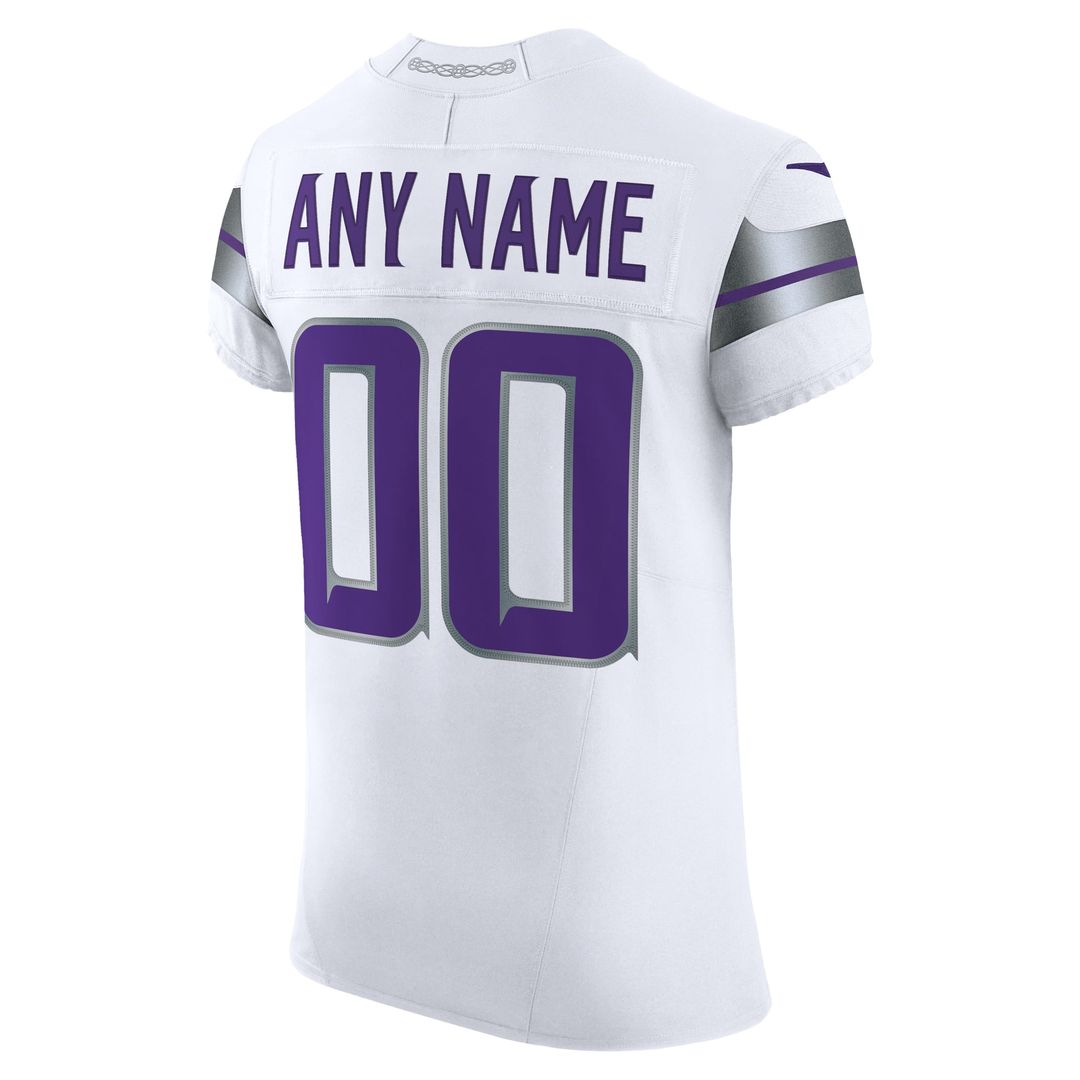 Minnesota Vikings Nike White Vapor FUSE Elite Custom Jersey product image 3