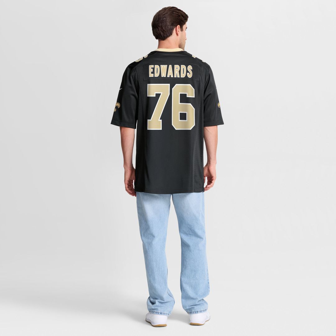 New Orleans Saints David Edwards Nike Black Game Jersey product image 5