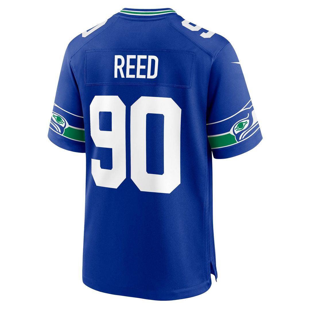 Seattle Seahawks Jarran Reed Nike Royal Alternate Game product image 3