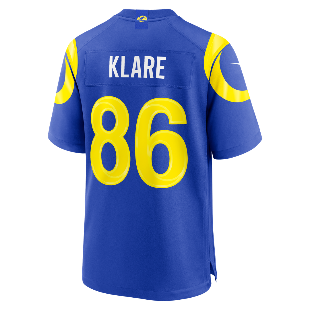 Los Angeles Rams Max Klare Nike Royal Game Jersey product image 3