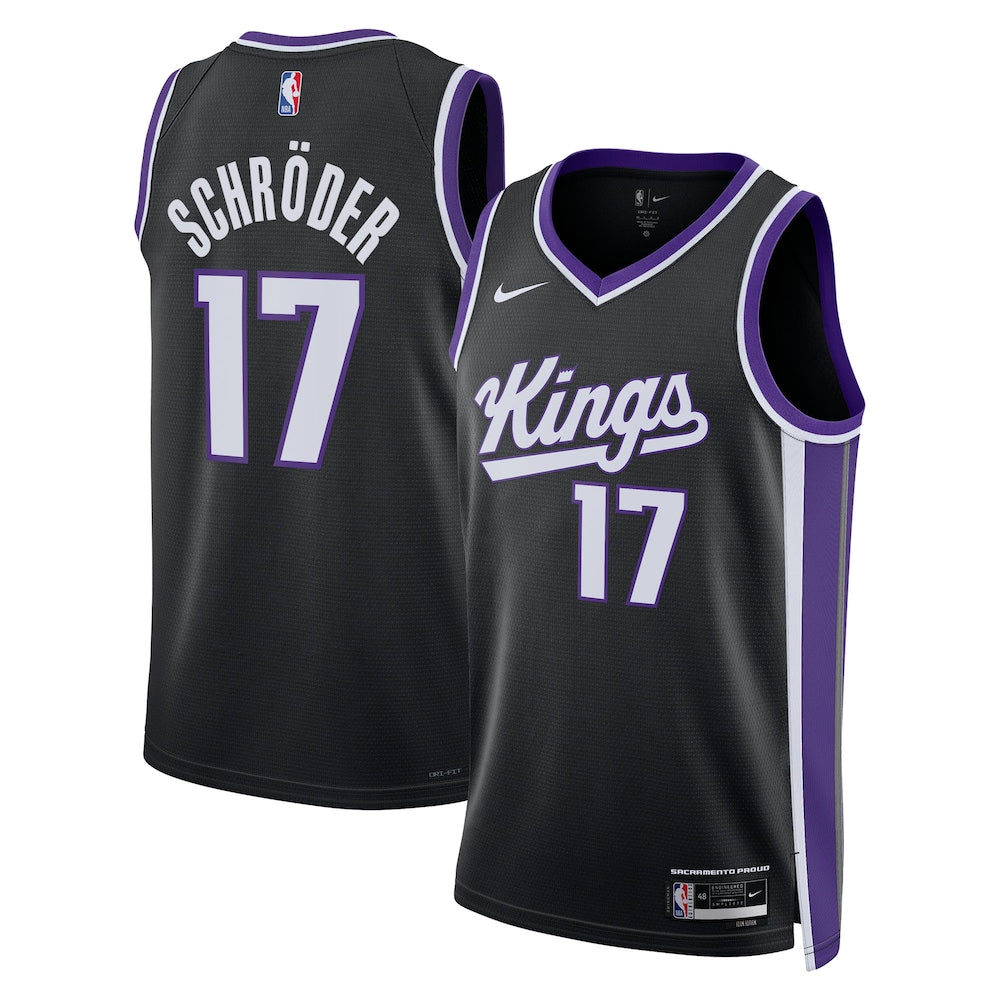 Sacramento Kings Icon Edition Swingman Jersey Black Dennis Schrder Unisex | RTJ13347 product image 1, provided for visual