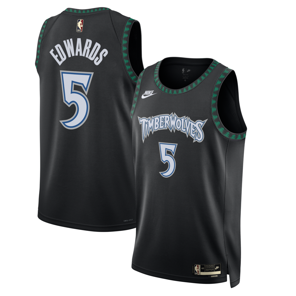 Minnesota Timberwolves Classic Edition Jersey Black Anthony Edwards Unisex | RTJ13243 product image 1, provided for visual