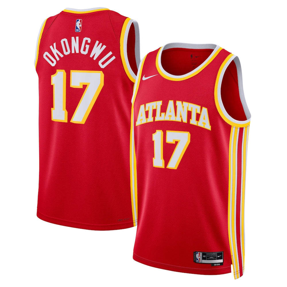 Atlanta Hawks Icon Edition Swingman Jersey Red Onyeka Okongwu Unisex | RTJ13052 product image 1, provided for visual