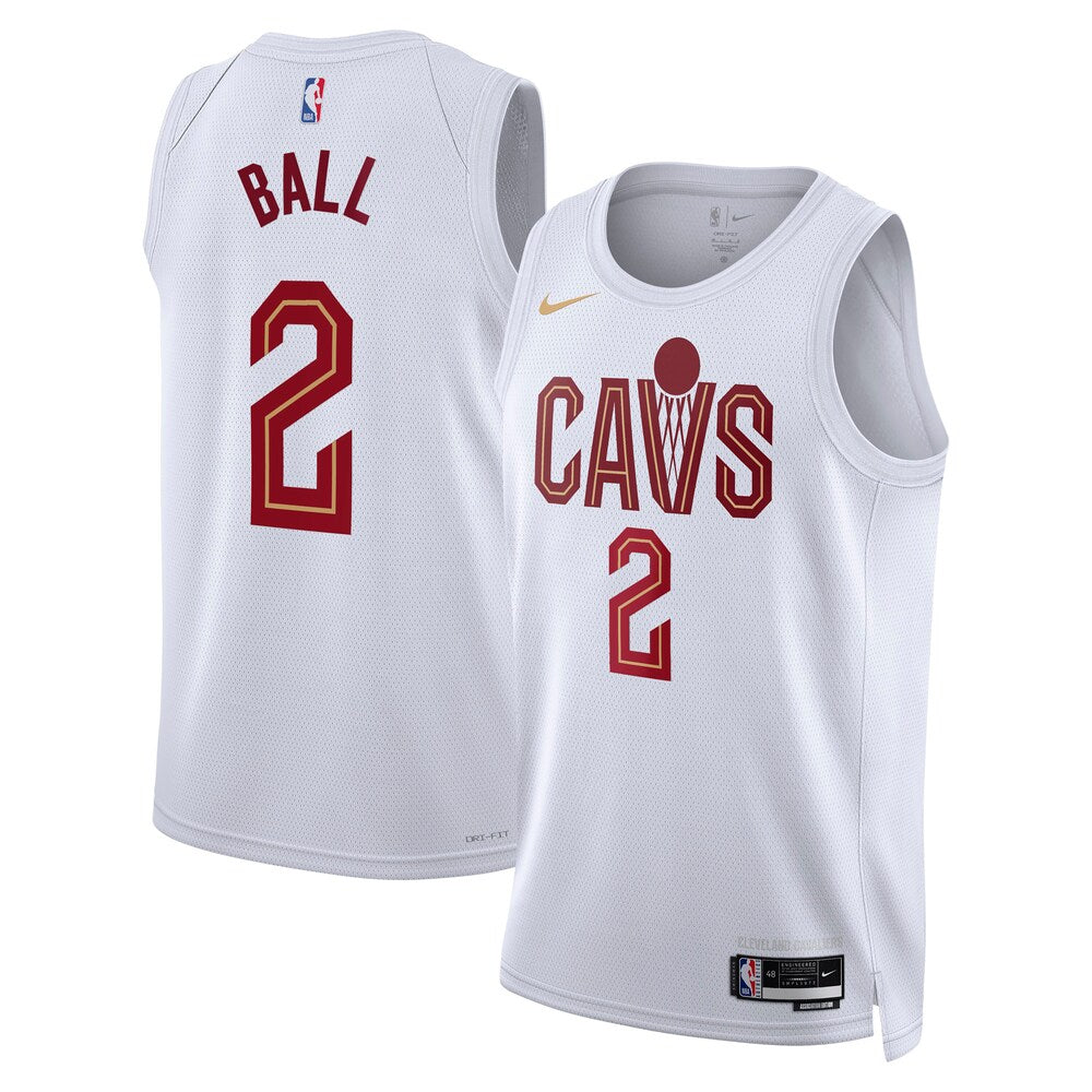 Cleveland Cavaliers Association Edition Swingman Jersey White Lonzo Ball Unisex | Stitched Jersey RTJS 12034 product image