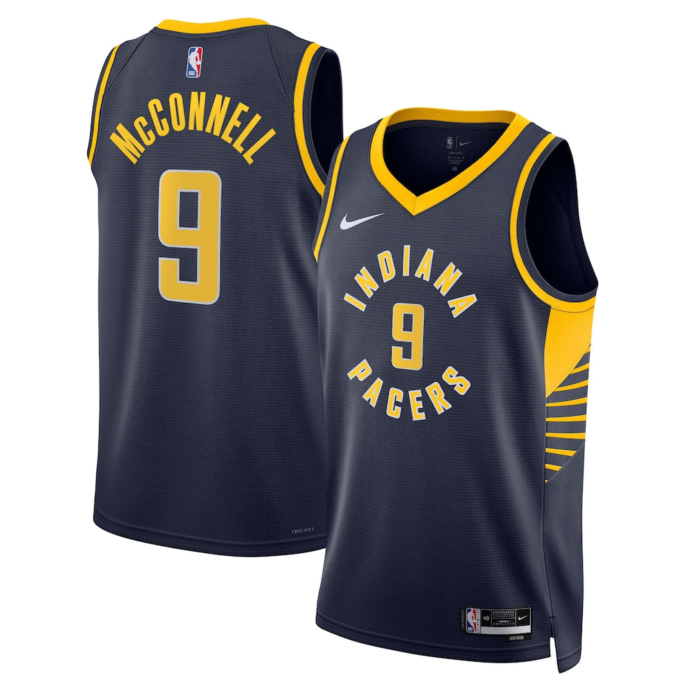 Indiana Pacers Icon Edition Swingman Jersey Navy Tj Mcconnell Unisex | Stitched Jersey RTJS 12021 product image 1, provided