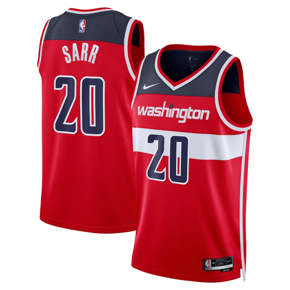 Washington Wizards Icon Swingman Jersey Red Alexandre Sarr Unisex | Stitched Jersey RTJS 11956 product image 1, provided for