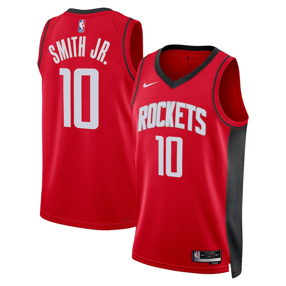 Houston Rockets Icon Edition Swingman Jersey Red Jabari Smith Jr Unisex | Stitched Jersey RTJS 11803 product image 1,