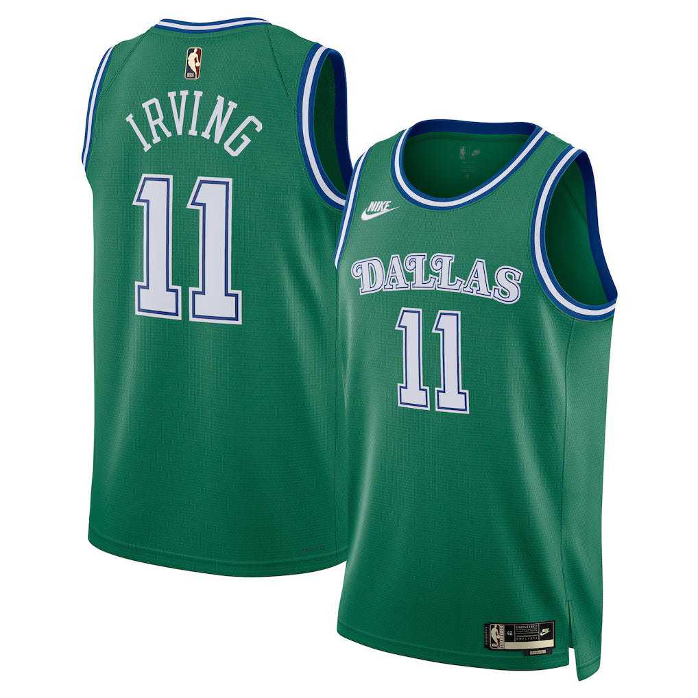 Kyrie Irving Dallas Mavericks Unisex Swingman Jersey - Classic Edition - Green product image 1, provided for visual