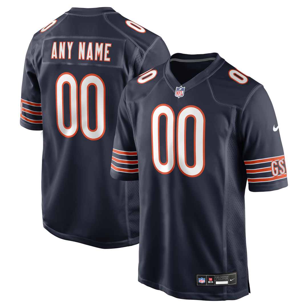 Chicago Bears Nike Navy Custom Jersey product image 1